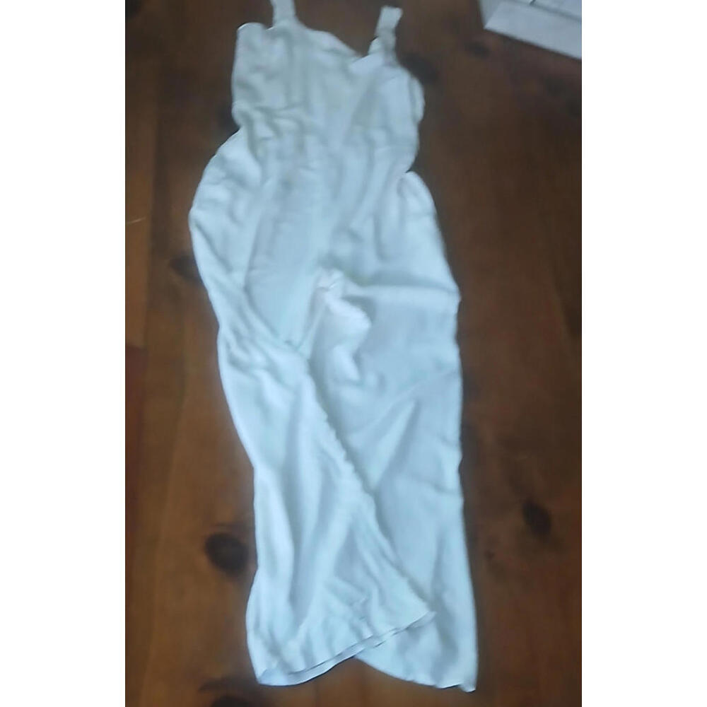 Monteau Womens Jumpsuit sz L, Rayon/Linen Blend NWT